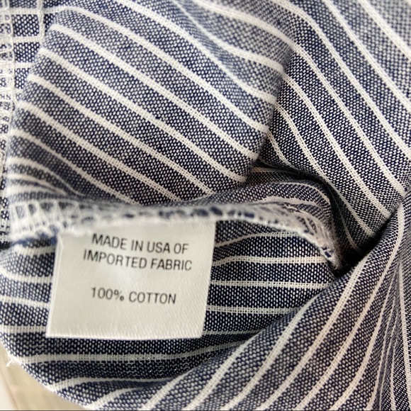 NWT Drew Jumpsuit Chambray and White Striped Sz M - Picture 5 of 11